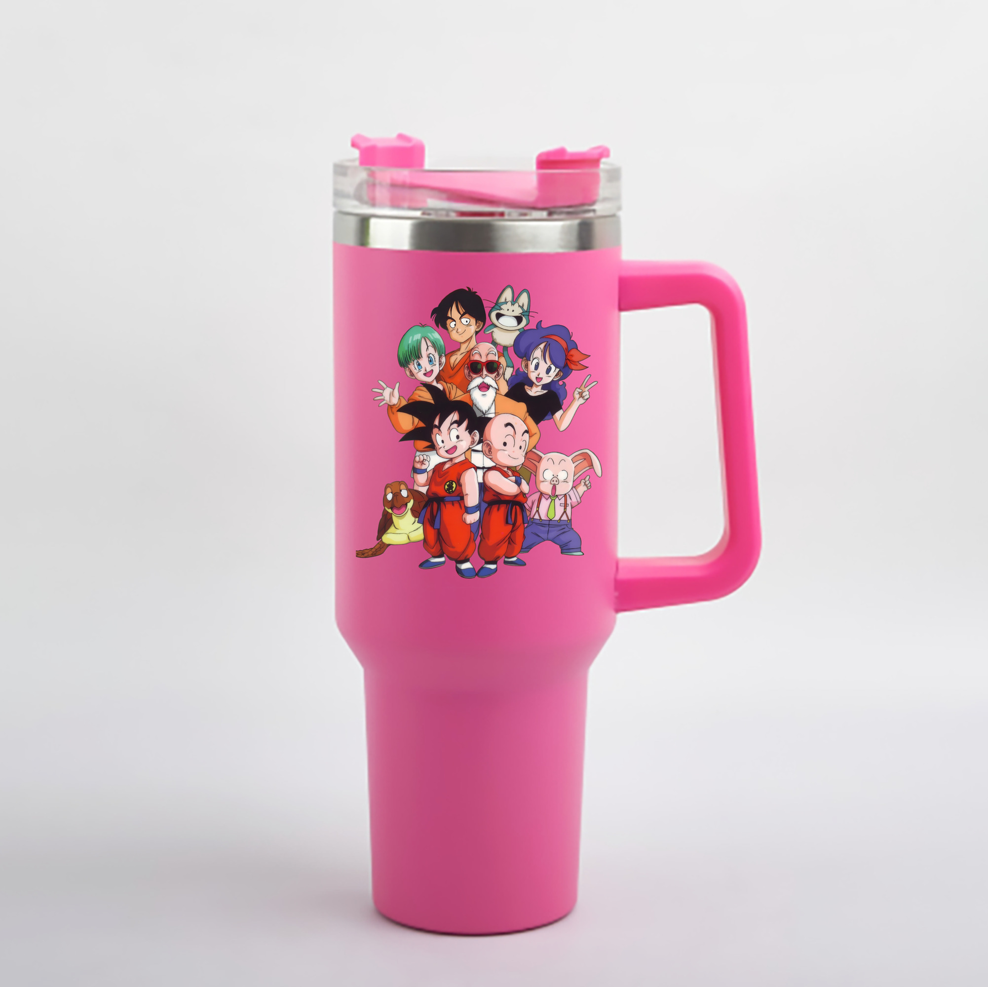 （画像用） ドラゴンボール DRAGON BALL 1200mL車用タンブラー - クリスタルステッカー（プラスチックストロー付き）